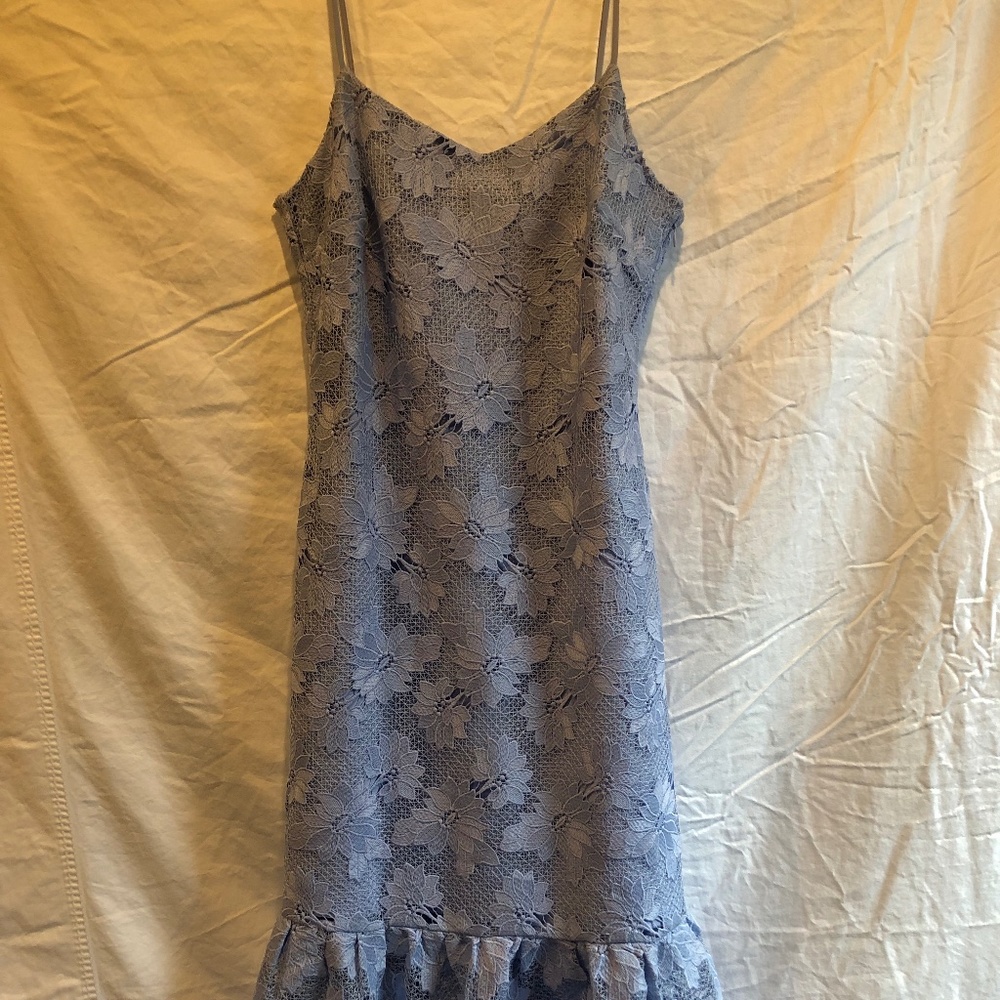 Banana Republic Limited Edition powder blue lace dress